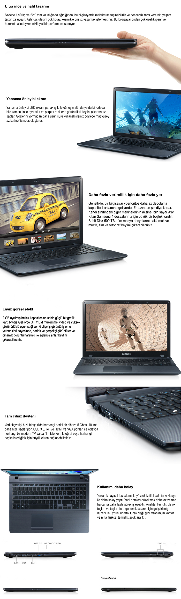 Samsung ATIV BOOK4  NP450R5E X02TR Laptop