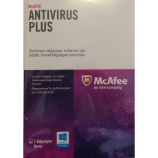 McAFEE Antivirüs Plus  - 1 Kullanıcı TR