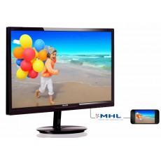 28 PHILIPS 284E5QHAD/00 MVA LED 4MS SİYAH-VİŞNE VGA+HDMI+MHL MM