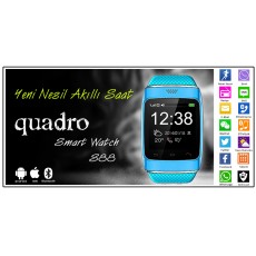 Quadro Smart Watch S88 Mavi Akıllı Saat